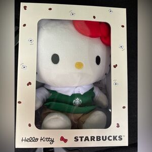 Starbucks x Hello Kitty Barista Plush Doll Limited Edition BRAND NEW IN BOX